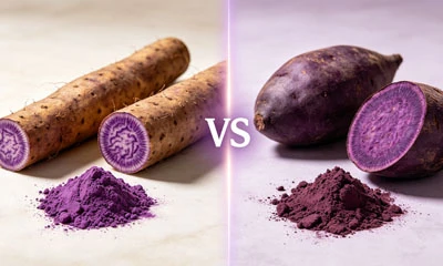 ¿Es el polvo de Ube lo mismo que el polvo de batata morada?